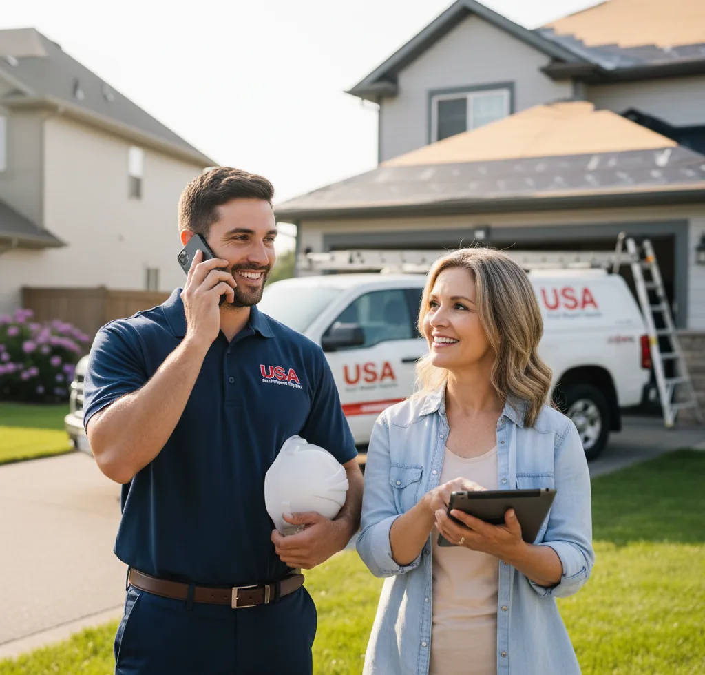 USA Roof Repair Experts customer support in Abernathy